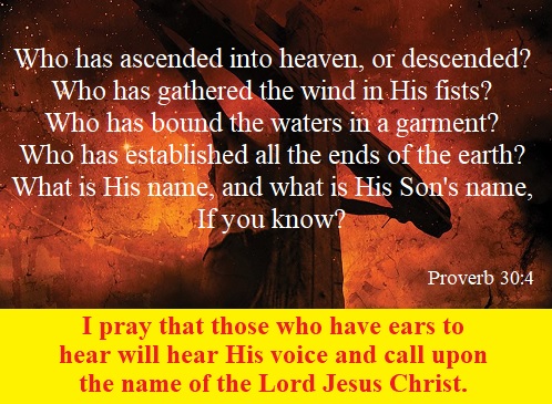 Proverb 30 Who Ascended or Descended?
